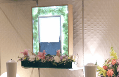 遺影花飾り